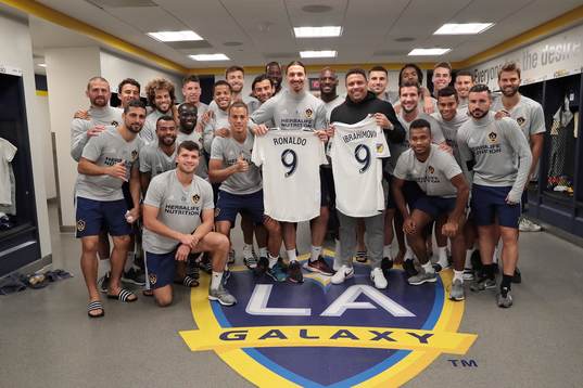 I denna handoutbild från LA Galaxy ses Ronaldo Luís
