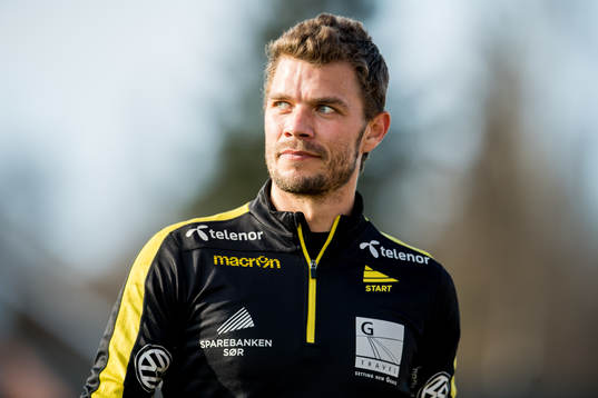 Goalkeeper Jonas Deumeland of Start