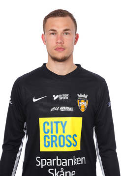 Kristianstads målvak tJoel Hallgren