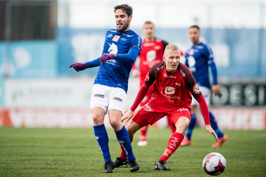 Eirik Valla Dønnem of Ranheim and Kristoffer Barmen of