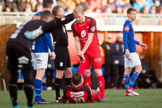Amer Ordagic and Henrik Kjelsrud Johansen of Brann