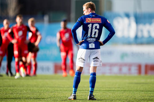 Kristoffer Løkberg of Ranheim looks dejected