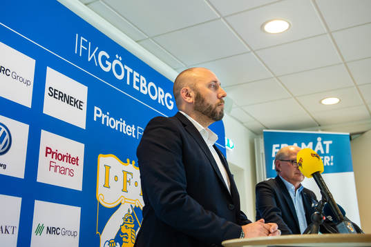 Klubbdirektör Max Markusson och ordförande Mats Engström