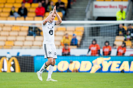 Erik Botheim of Rosenborg is being substituted
