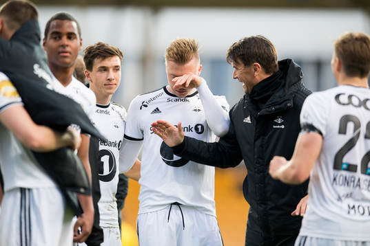 Alexander Toft Søderlund and Jørn Jamtfall of Rosenborg