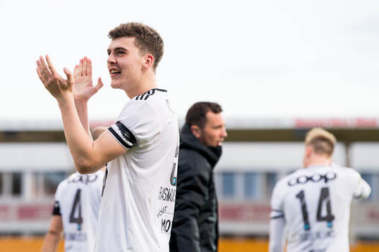 Jacob Rasmussen of Rosenborg celebrates