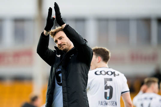 Nicklas Bendtner of Rosenborg celebrates