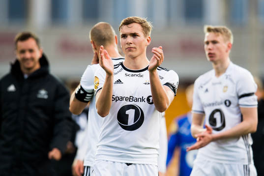 Morten Konradsen of Rosenborg celebrate