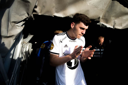 Jacob Rasmussen of Rosenborg at half-time