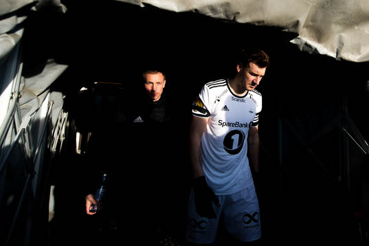 Nicklas Bendtner of Rosenborg at half-time