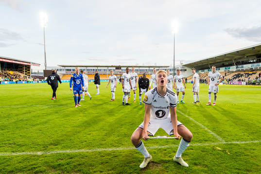 Erik Botheim of Rosenborg celebrates with the trophy