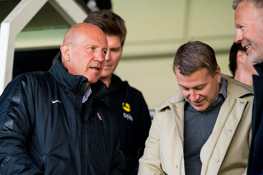 Nils Johan Semb and Leif Gunnar Smerud, U21 head coach of