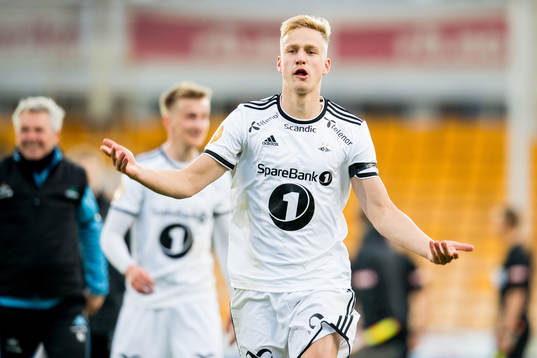 Erik Botheim of Rosenborg celebrates