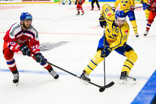 Sveriges Magnus Pääjärvi och Tjeckiens  Michal Moravcik