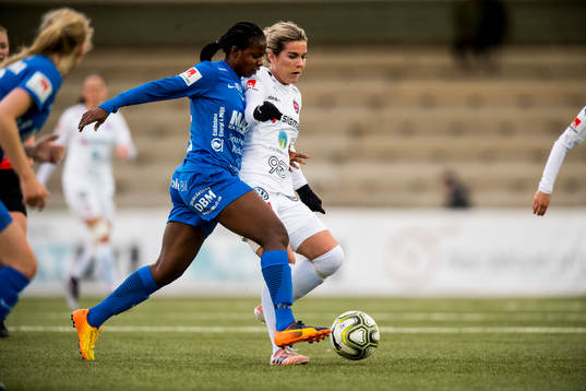 Eskilstunas Ngozi Okobi och Rosengårds Hanna Folkesson