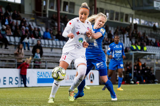 Rosengårds Sanne Troelsgaard Nielsen och Eskilstunas Cajsa