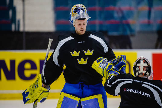Sveriges målvakt Magnus Hellberg