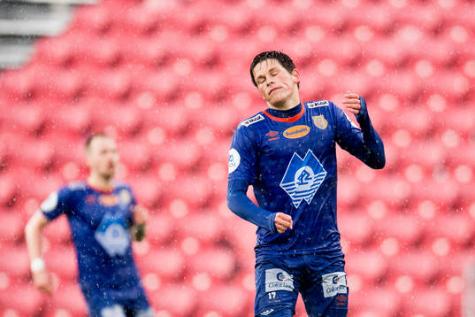 Sondre Fet of Aalesund reacts