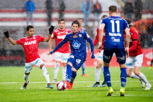 Marlinho of Kongsvinger and Sondre Fet of Aalesund