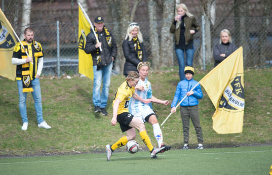 IFK Hässleholms supporters i matchen i division 2 mellan