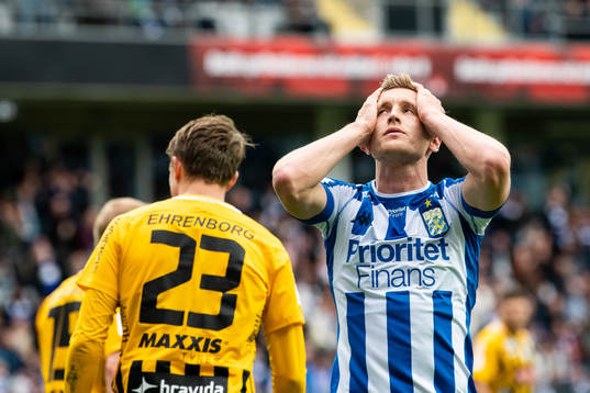 IFK Göteborgs Sebastian Ohlsson deppar