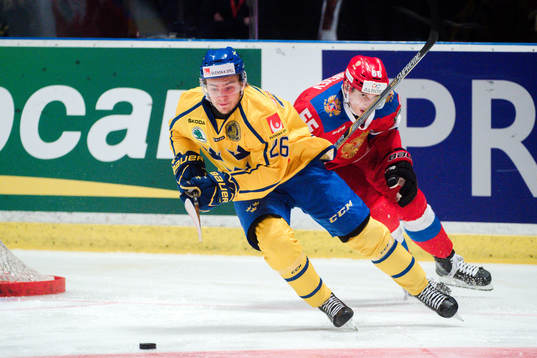 Sveriges Erik Brännström och Rysslands Ilya Mikheyev