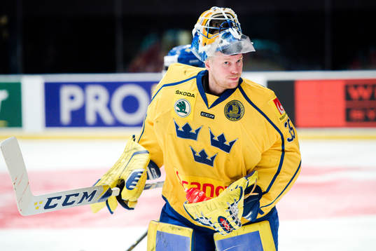 Sveriges målvakt Magnus Hellberg