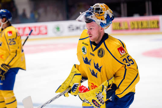 Sveriges målvakt Magnus Hellberg