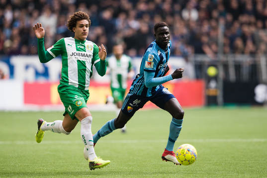 Hammarbys Neto Borges och Djurgårdens Aliou Badji