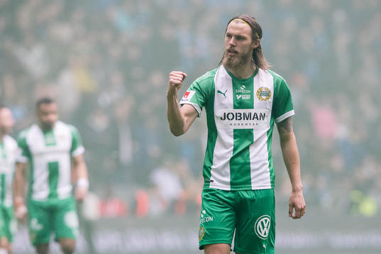 Hammarbys Björn Paulsen jublar