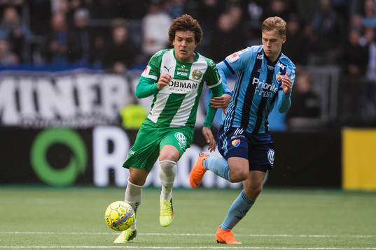 Hammarbys Neto Borges och Djurgårdens Jonathan Augustinsson