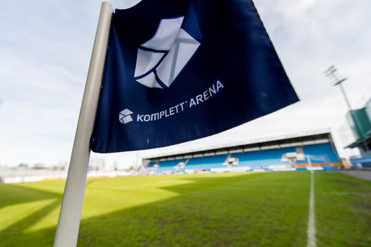 A corner flag at Komplett Arena