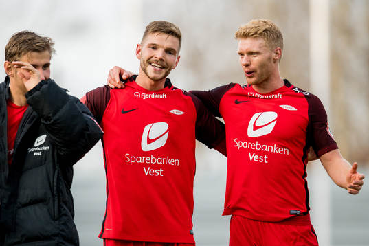 Gilli Rolantsson and Sivert Heltne Nilsen of Brann