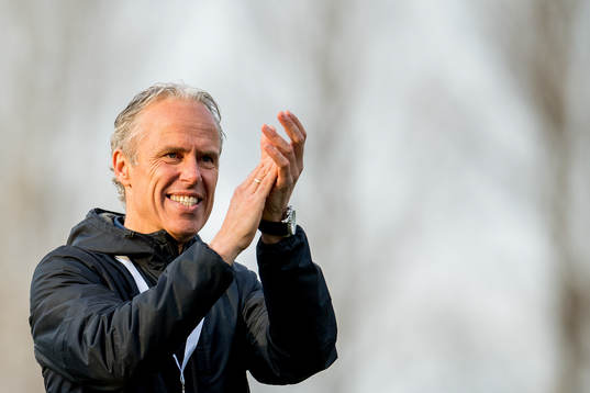 Rune Soltvedt, sports director of Brann, celebrates