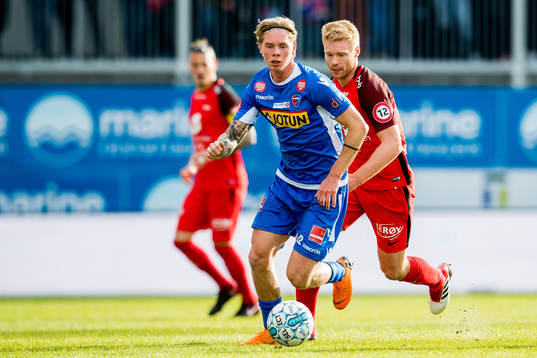 Andre Sødlund of Sandefjord and Sivert Heltne Nilsen of