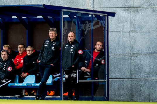 Lars Arne Nilsen, head coach of Brann, and Robert Hauge,