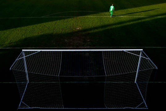 Goalkeeper Eirik Holmen Johansen of Sandefjord