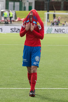 Helsingborgs Mattias Almeida  i fotbollsmatchen i