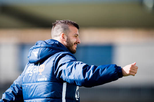 Zlatko Tripic of Viking celebrates