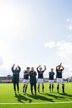 Players of Viking celebrate