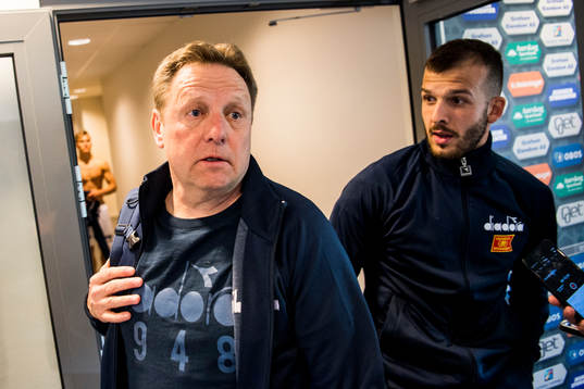 Bjarne Berntsen, head coach of Viking, Zlatko Tripic of