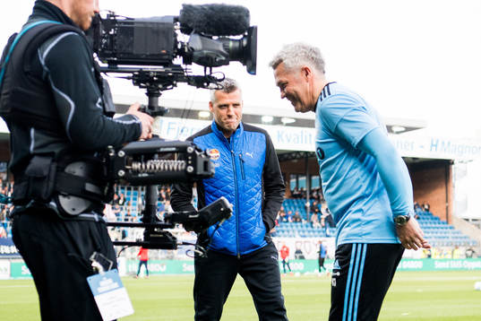 Tor Ole Skullerud, head coach of Strømsgodset, and Kåre