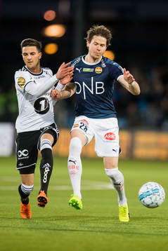 Rafik Zekhnini of Rosenborg and Lars Vilsvik of