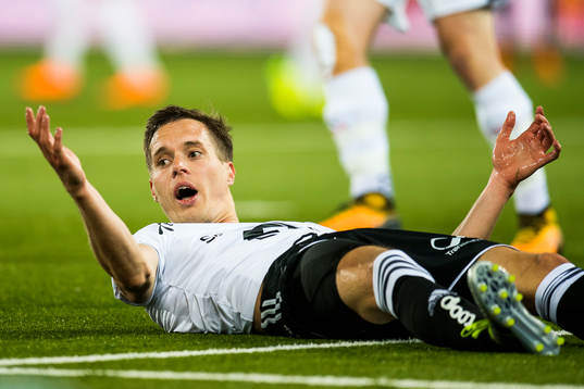 Anders Konradsen of Rosenborg reacts