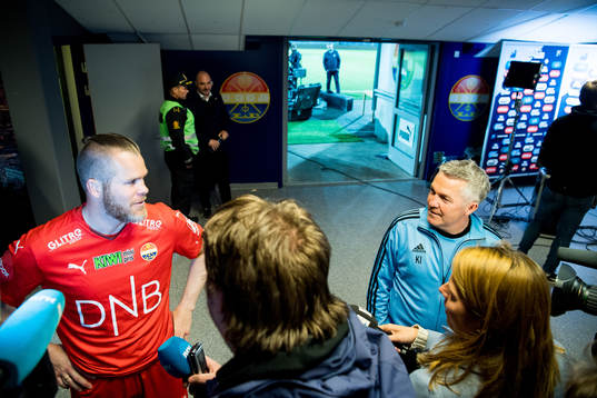 Goalkeeper Espen Bugge Pettersen of Strømsgodset and Kåre