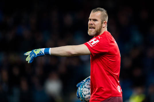 Goalkeeper Espen Bugge Pettersen of Strømsgodset