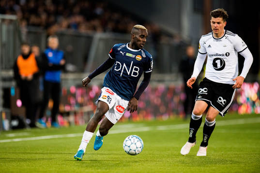 Tokmac Chol Nguen of Strømsgodset and Pål André Helland