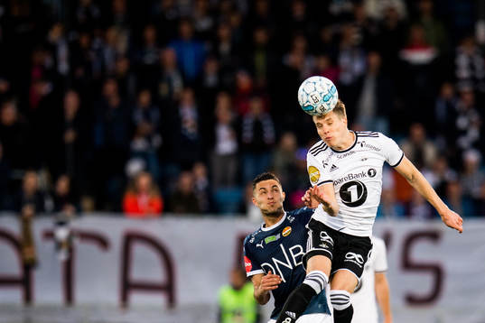 Bassel Jradi of Strømsgodset and Anders Konradsen of