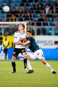 Anders Konradsen of Rosenborg and Bassel Jradi of