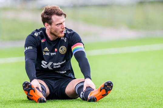 Skellefteås målvakt Fredrik Enberg deppar